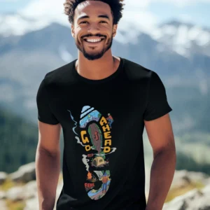 Go Ahead Motivational Graphic T-Shirt