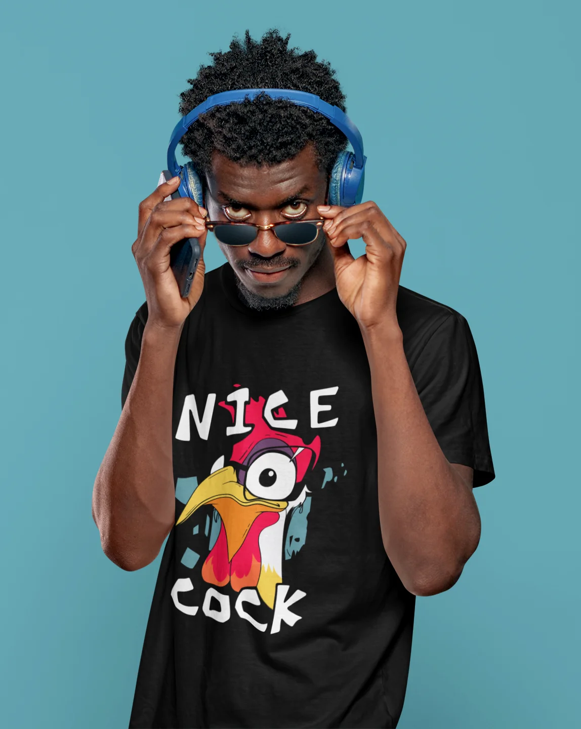 Nice Cock Rooster Graphic T-Shirt